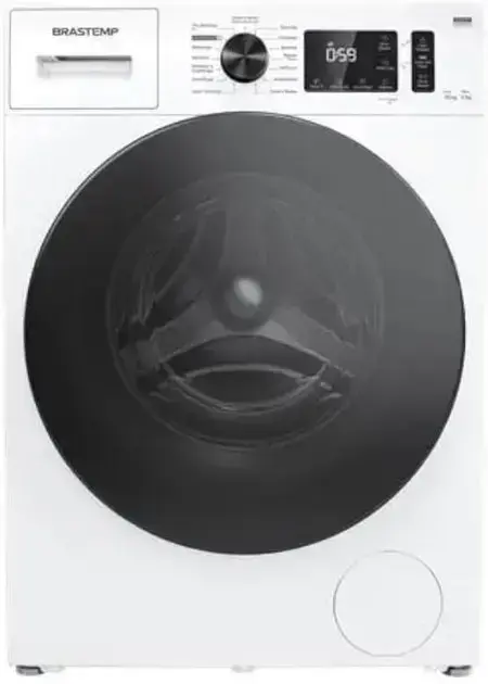 Lava e Seca Brastemp 10kg/6kg branca com Smart Sensor, Lavar com Vapor e Função Secagem - BNO10AB 220V