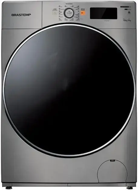 Lava e Seca Brastemp 10Kg com Ciclo Tira Manchas Pro e Ciclo 1h Pronto para Vestir Inox BNQ10AS 220V Lava e Seca Brastemp 10Kg com Ciclo Tira Manchas Pro e Ciclo 1h Pronto para Vestir Inox BNQ10AS 220V