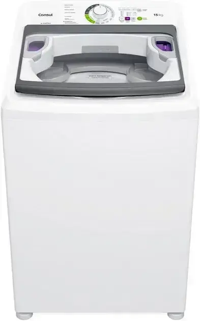 Máquina de Lavar Consul 15 kg Branca com Lavagem Econômica e Ciclo Edredom- CWH15AB 220V
