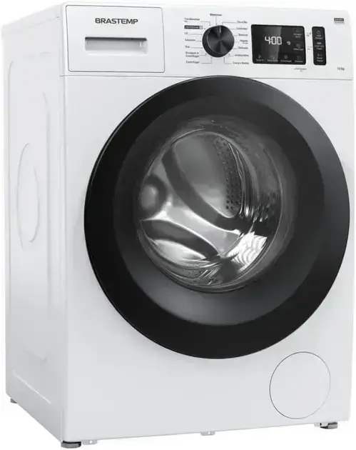 Máquina de lavar com fundo neutro, que destaca o produto.